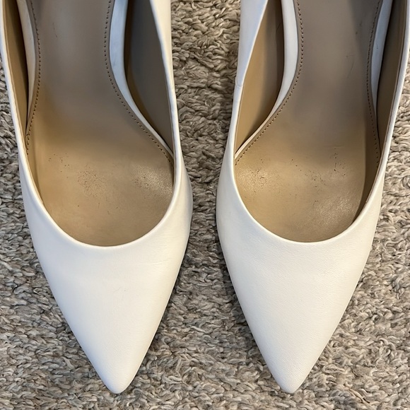 Sam Edelman Hazel Pump. Bright White Leather. Tried On. - Picture 6 of 11